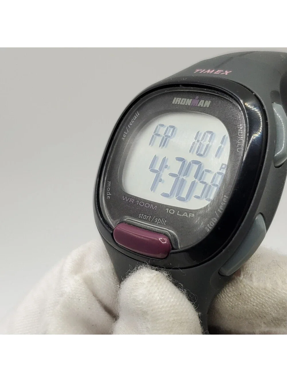 Timex Ironman Triathlon 10 Lap Digital Womens  Watch 33mm New Battery